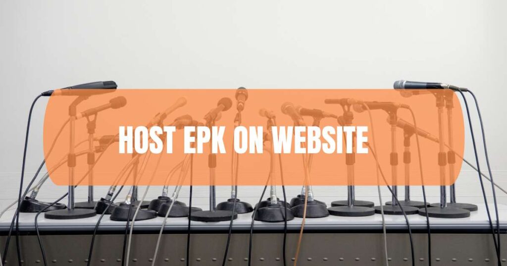 Host EPK on website